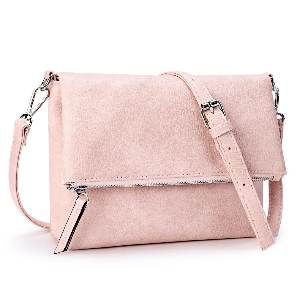 1007 Vintage Vegan Leather Crossbody Bag PU Shoulder Bag Handbag Multiple